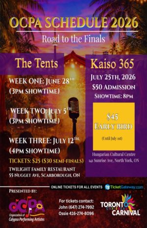 OCPA Road to the Calypso Finals